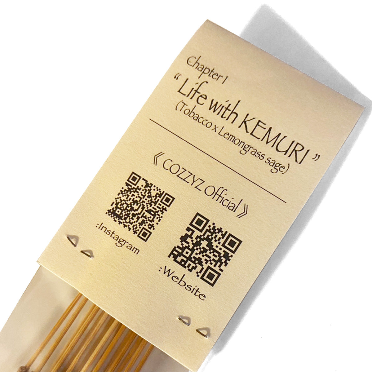 Cp1. " Life with KEMURI" Tobbaco×Lemon grass (Original Incense.)