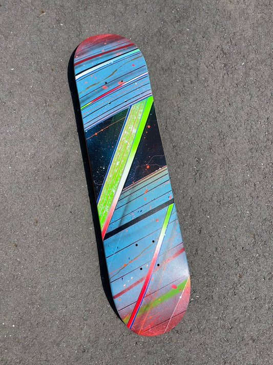 2山hand paint “Z”skatedeck